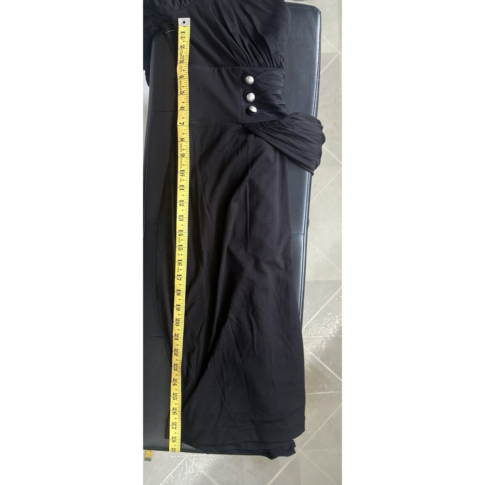 Nue by Shani Rouched Sleeve Shapewear Dress Size 4 Elegant 3/4 Sleeve Party - Picture 7 of 10
